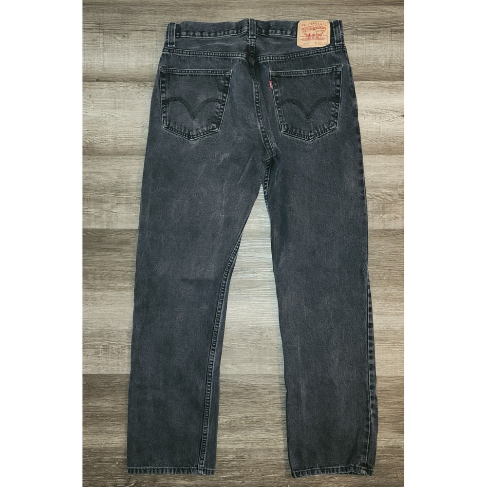 Levi 505 Men's 36x34 Straight Leg Black Jeans - Picture 9 of 10